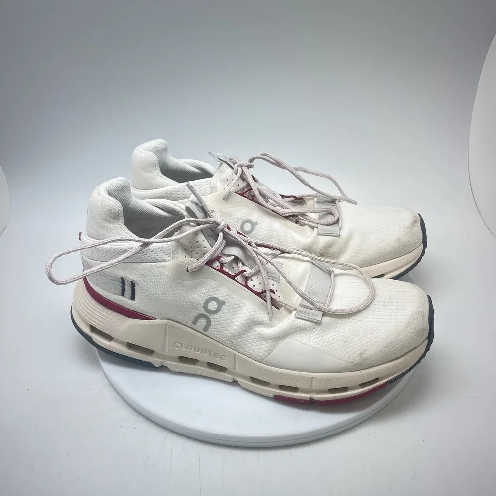On Cloudnova 2 Sneakers Womens 10 White Running Athletic Shoes Gym 3WE30224038